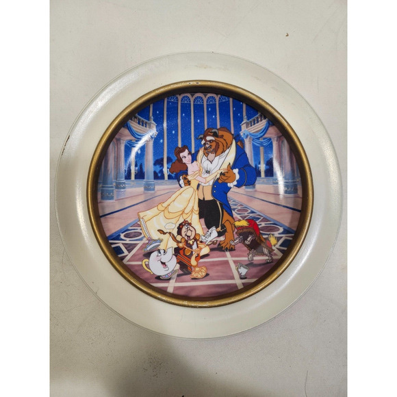 Disney Beauty And The Beast Love's First Dance Collectible Plate Knowles 1992 - Picture 1 of 3